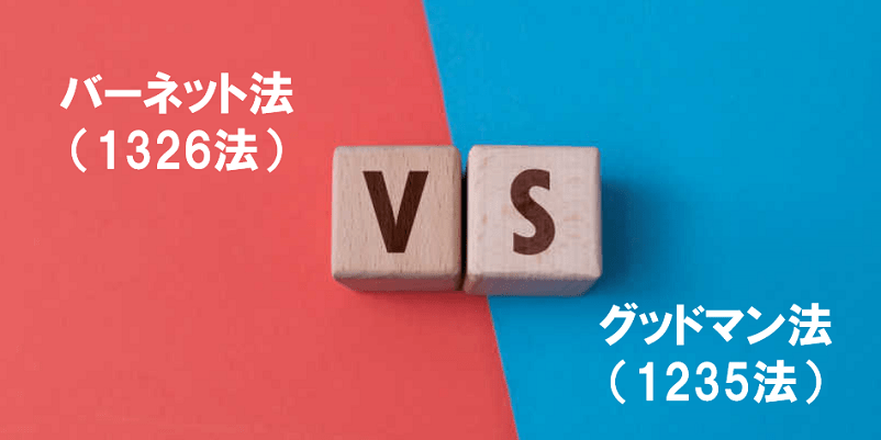 バーネット法VSグッドマン法の画像