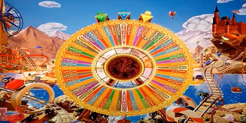 クレイジータイムのボーナスゲームですべての配当倍率が公開される画面