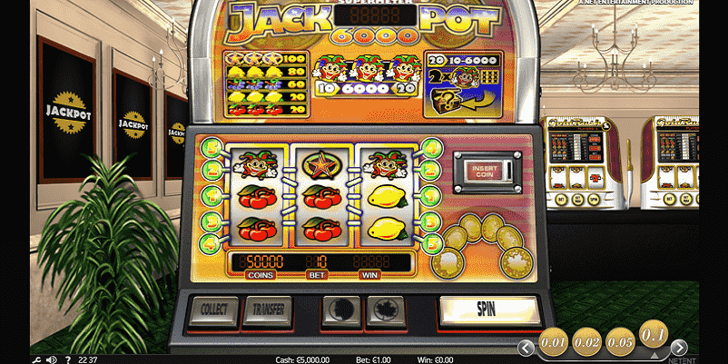 jackpot6000のデモ画面